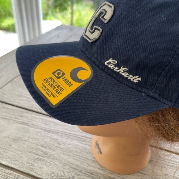 Carhartt Dark Blue Force Canvas C Patch Cap Hat NWT - Picture 5 of 6